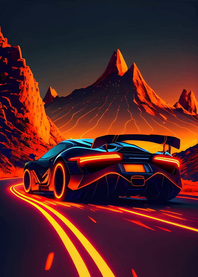 futuristic look car
