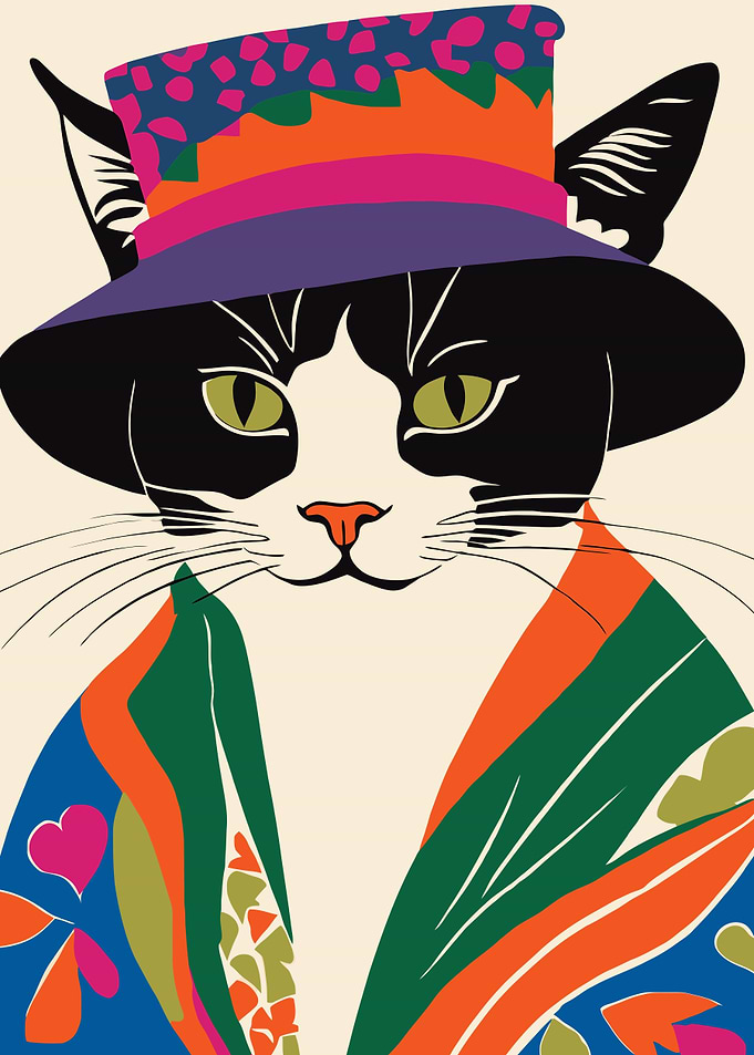 Fashion Eclectic Cat
