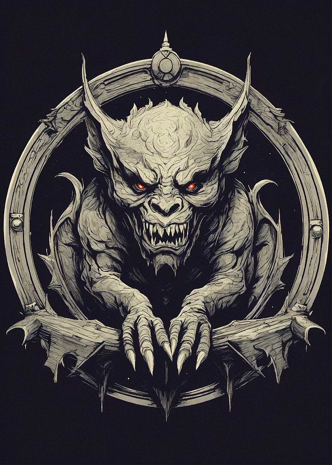 mysterious gargoyle