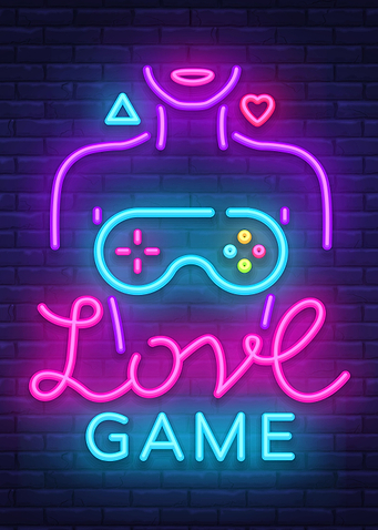 Gaming Love Game sign