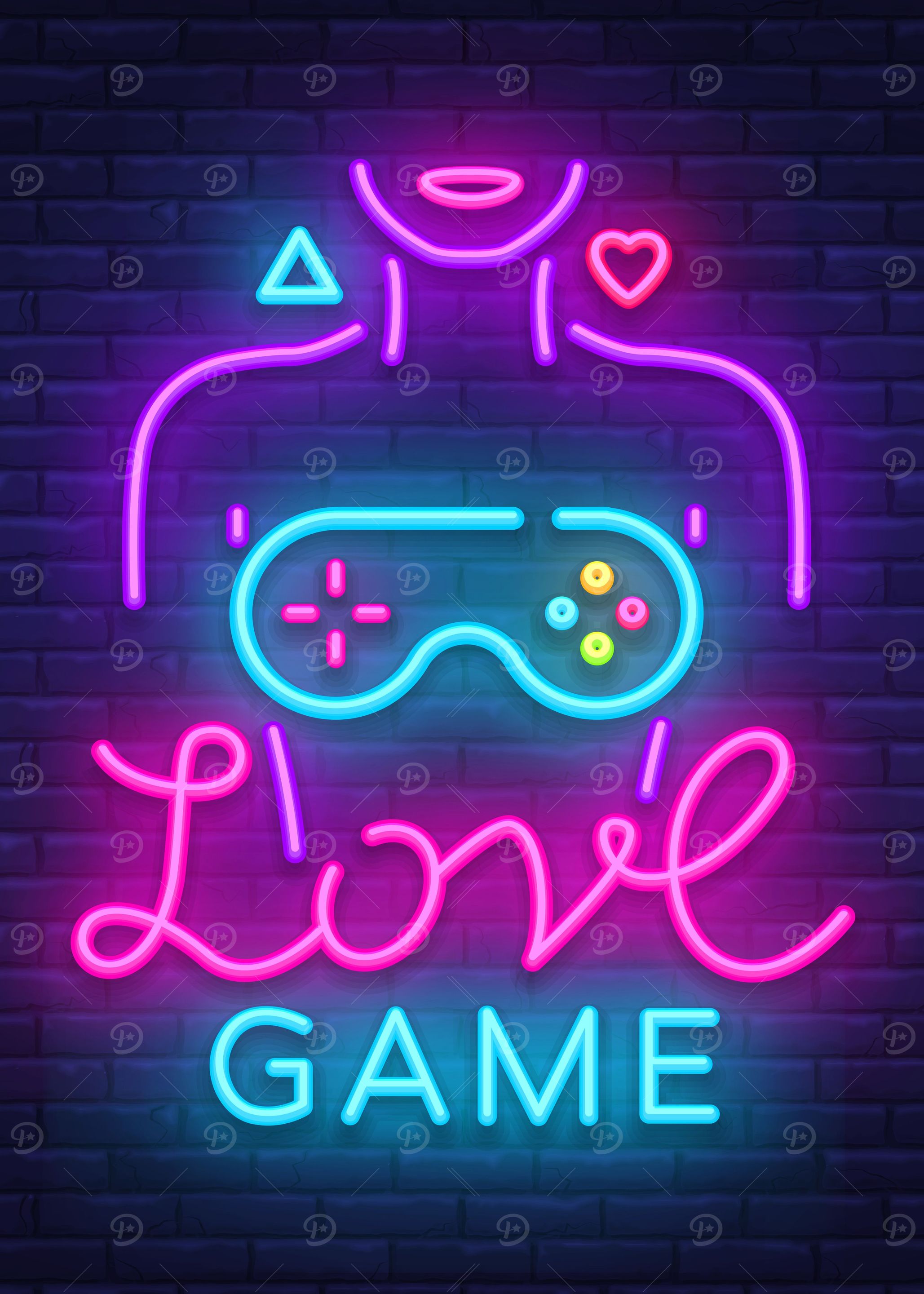 Gaming Love Game sign