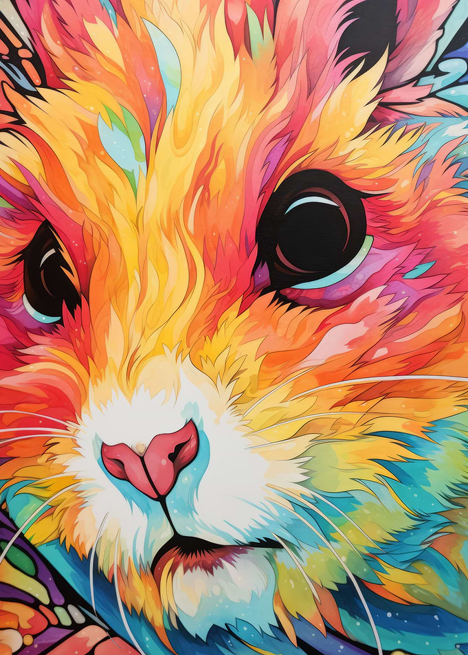 Cat Close Up Portrait