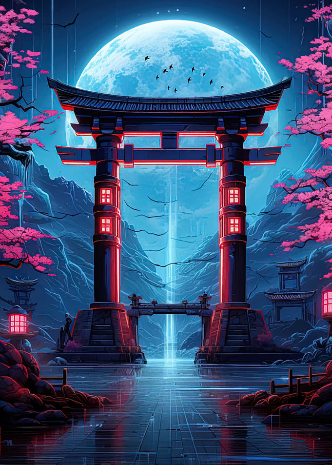 japanese gate anime