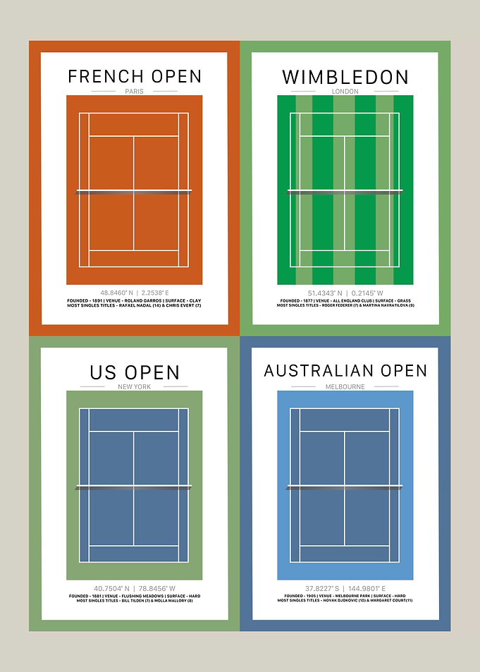 Collage tennis court