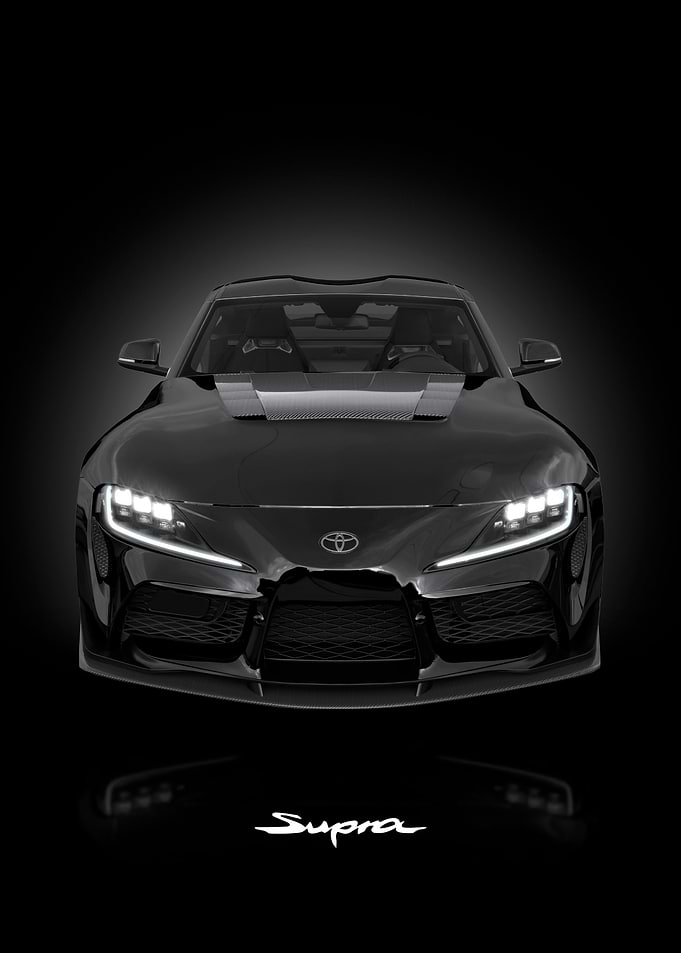 Toyota supra art poster