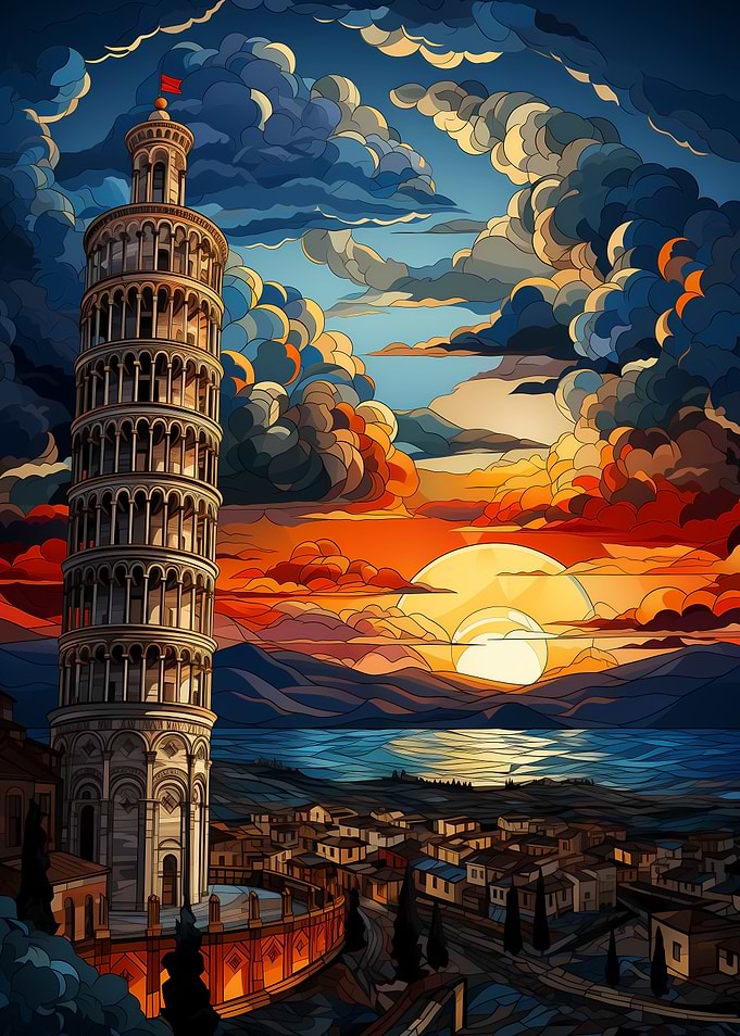 Pisa Tower abstract