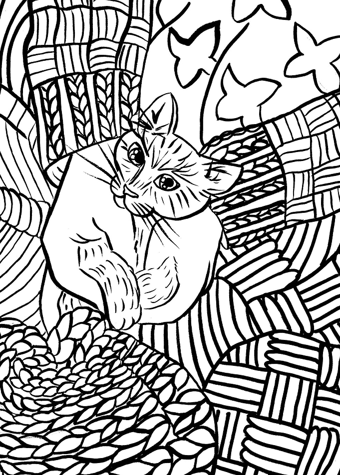 Kitty Surrounded By
