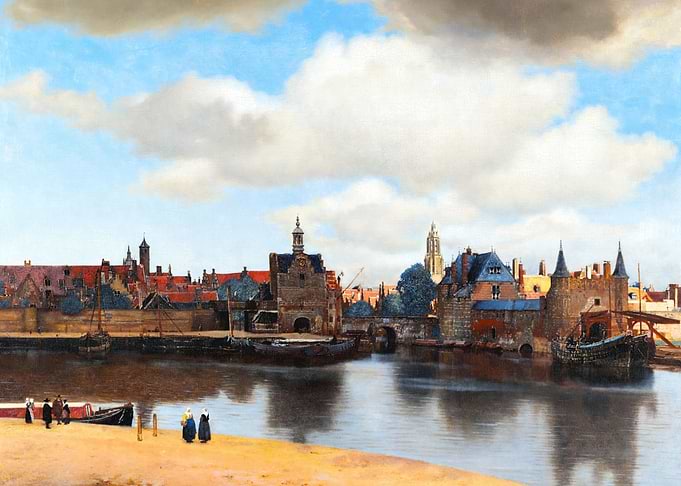 View of Delft by Vermeer