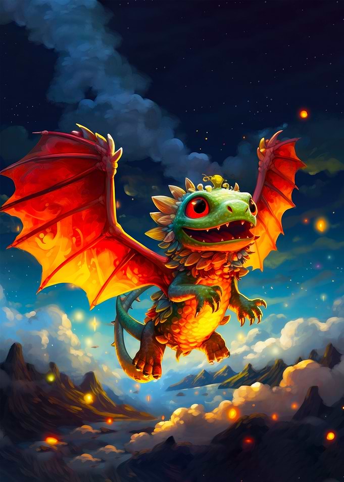 Cute Baby Dragon