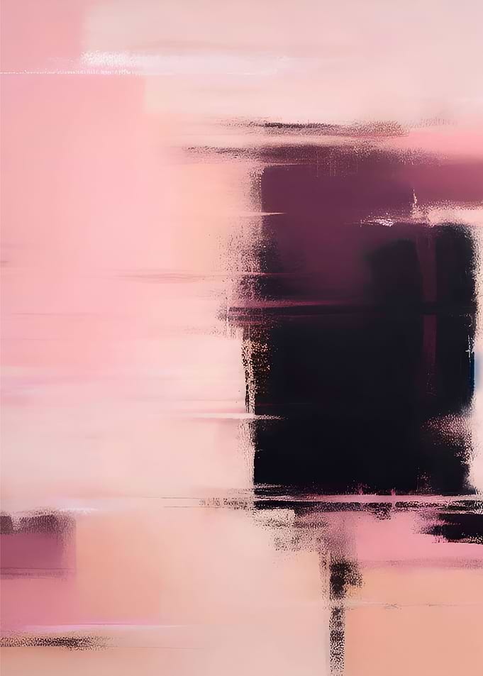 Peach Fuzz Abstract Poster