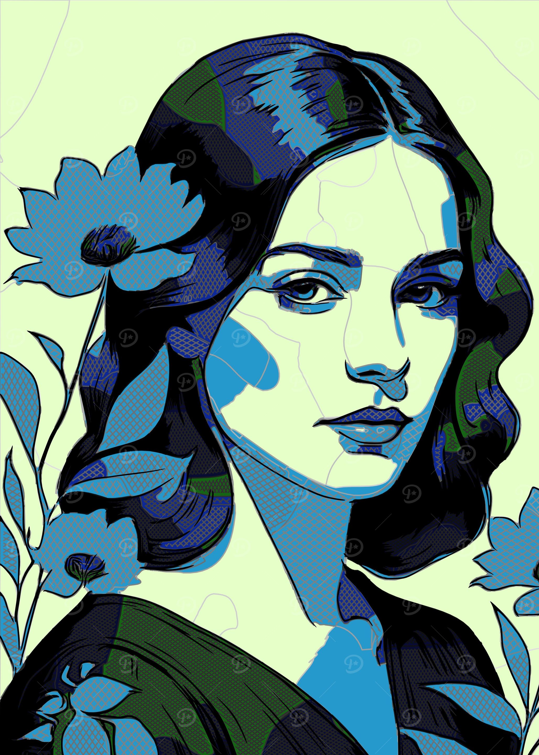 Floral Woman Portrait 5