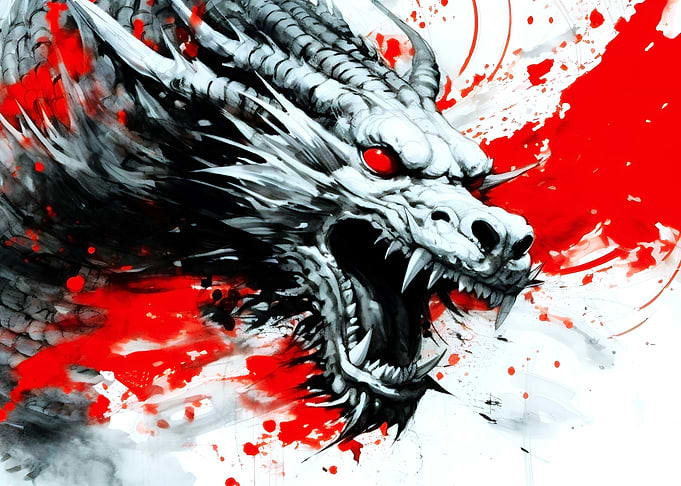 Fire Blood Chinese Dragon