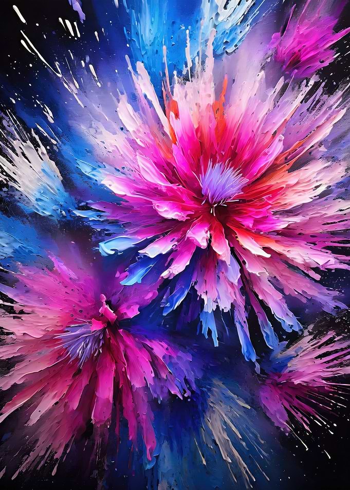 Exploding Photon Flowers