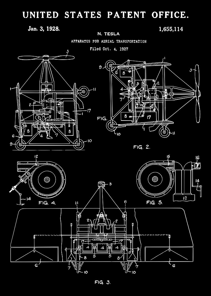 NIKOLA TESLA US PATENT