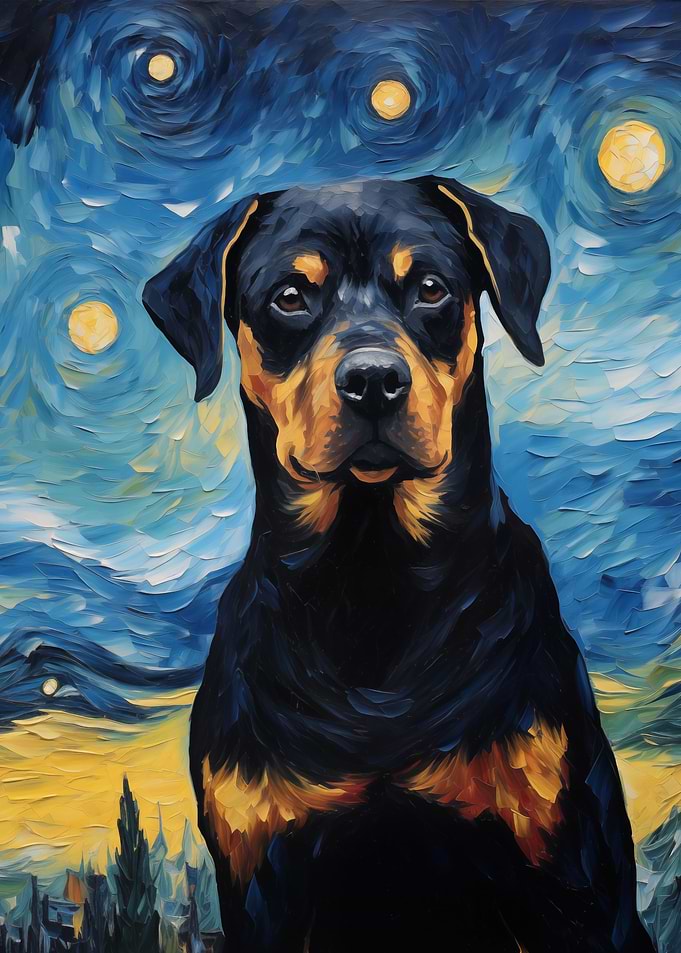 Rottweiler Van Gogh