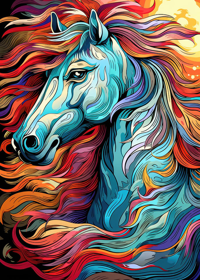Portait of a horse
