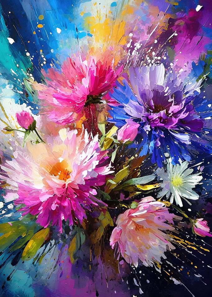 Exploding Photon Flowers