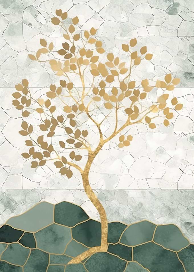 Abstract Gold Decor