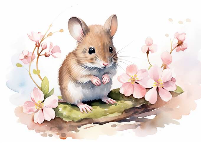Mouse Watercolor
