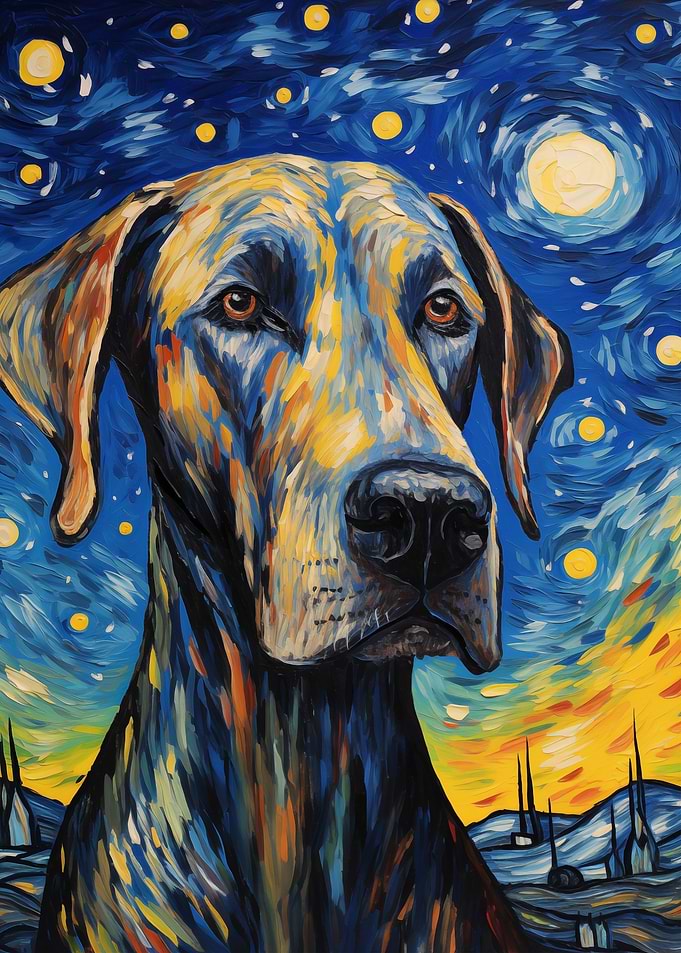 Great Dane Van Gogh