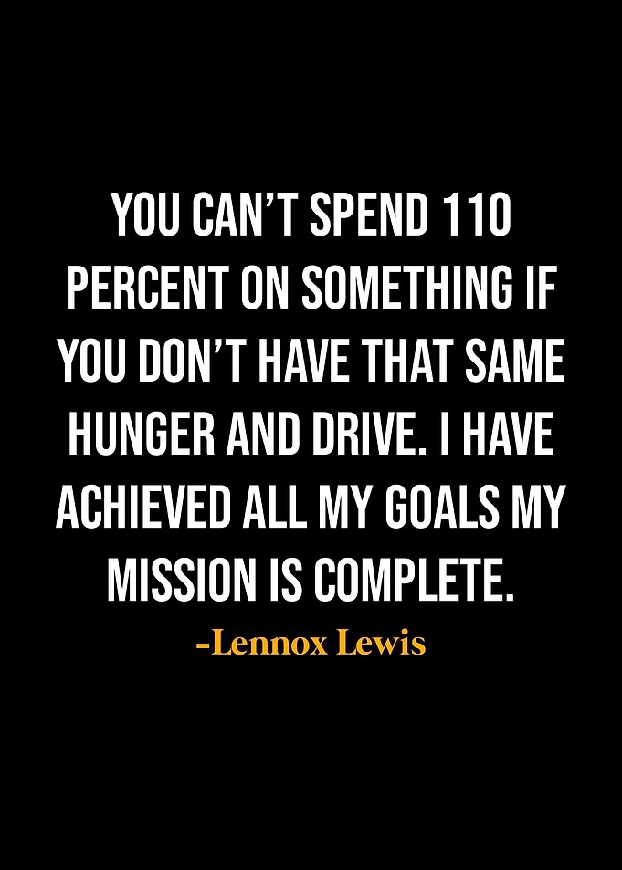 Lennox Lewis Quotes