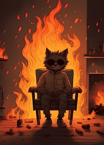 Cat This Is Fine