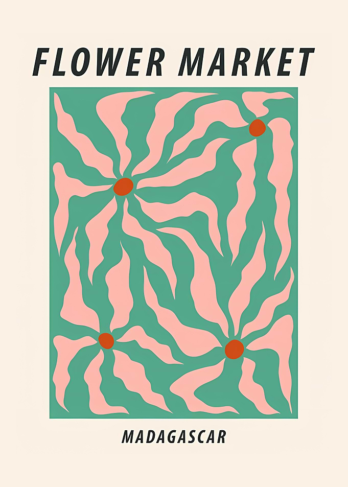 Flower market Madagascar
