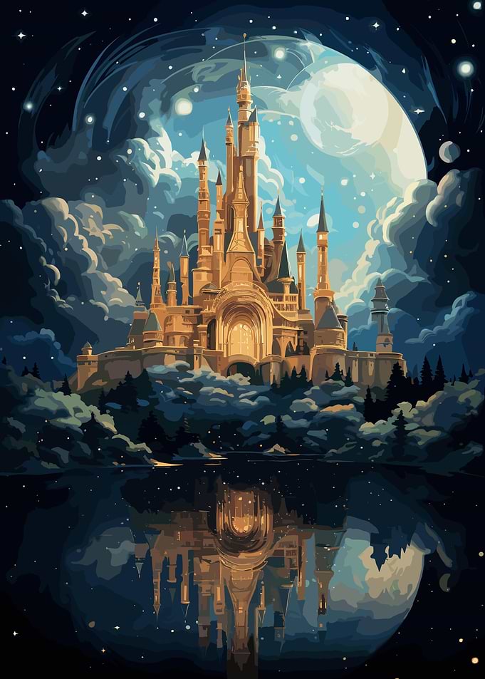 Lake Fantasy Cloud Castle
