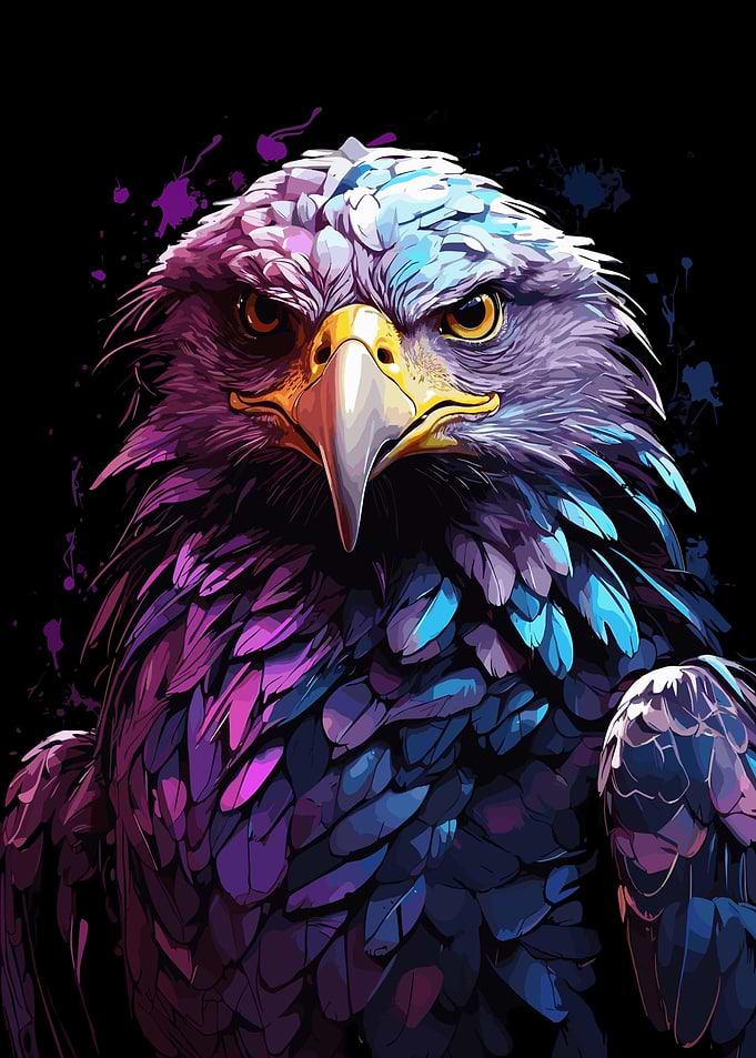 Eagle Animal Colorful