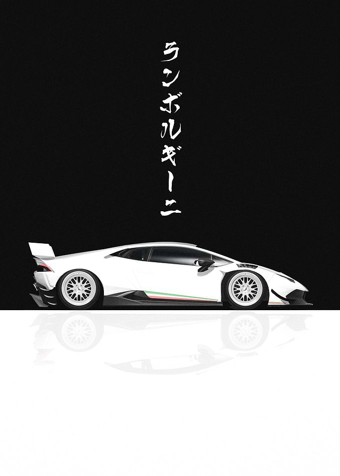 White Lamborghini Huracan