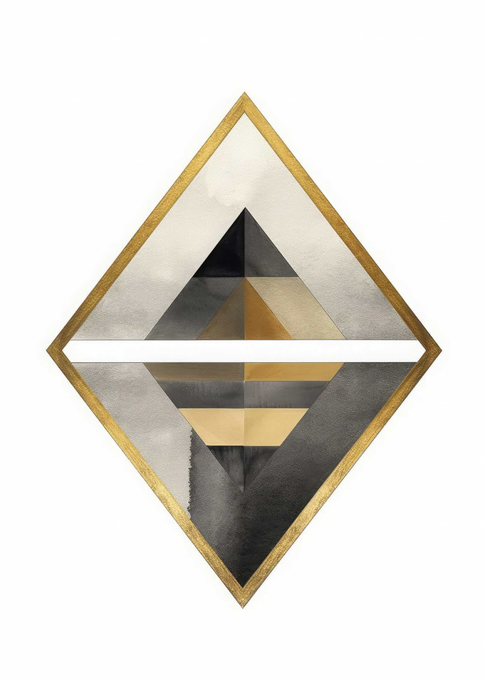 Geomatric Gold Bauhaus