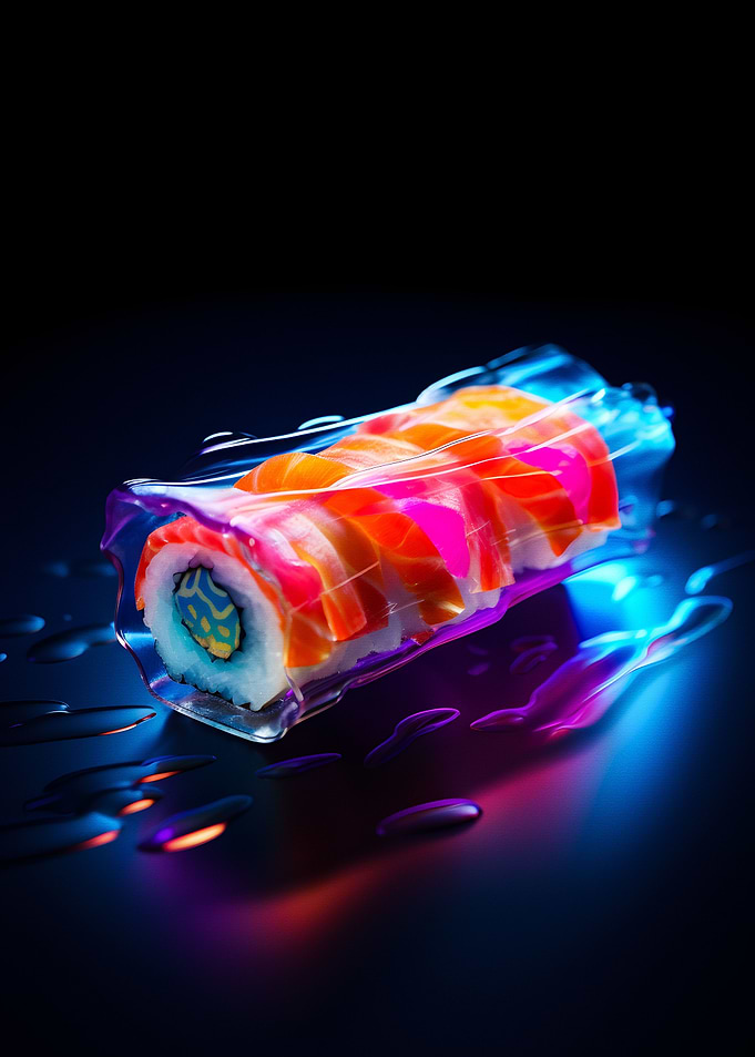 Delicious Neon Sushi