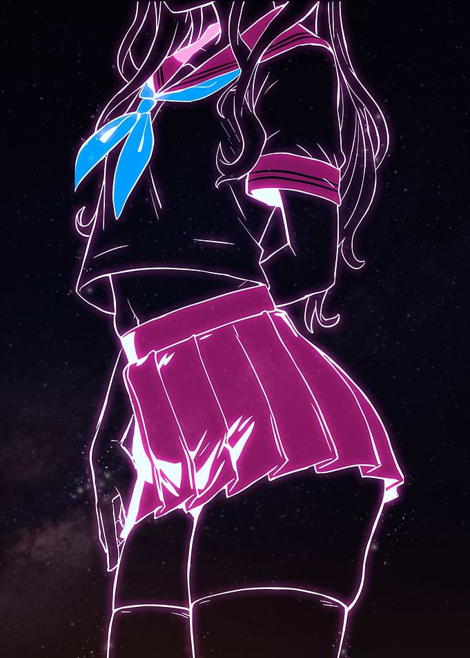 anime school girl