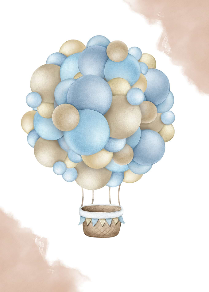 Watercolor Hot Air Balloon