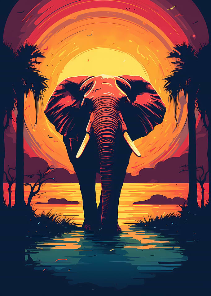 Elephant Abstract