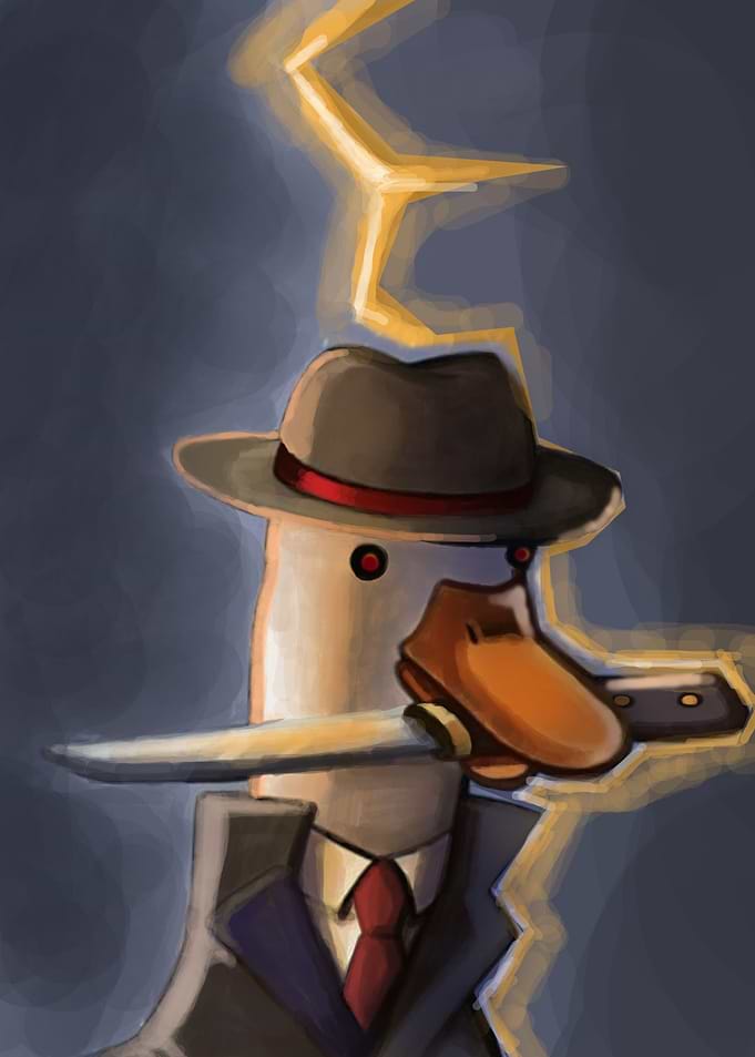 goose animal painting