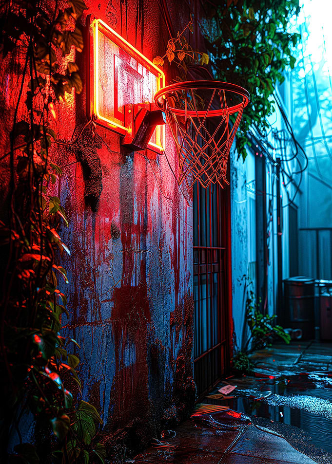 A Neon Basketball
