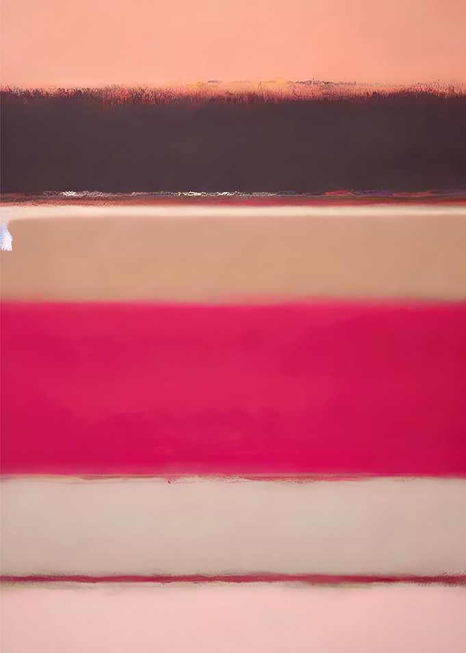 Abstract Pink Waves Poster