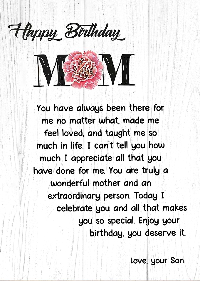Happy Birthday Mom
