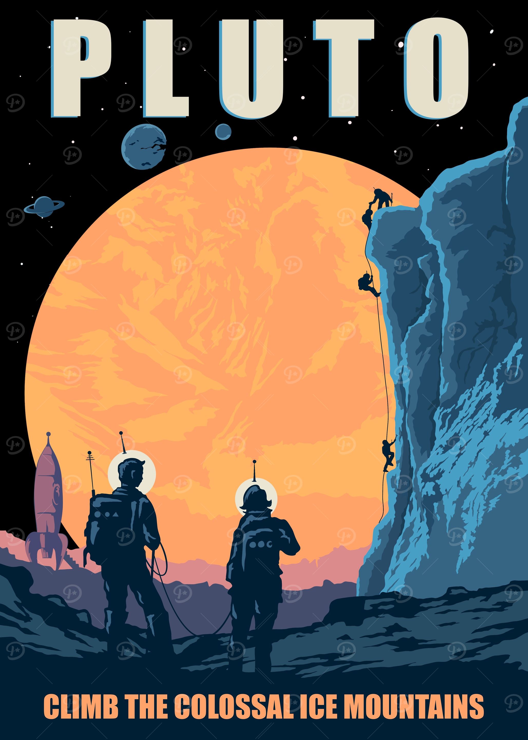 Climbing in pluto