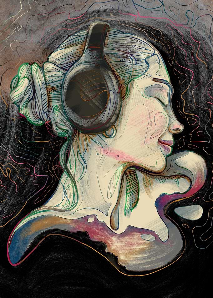 Girl headphones