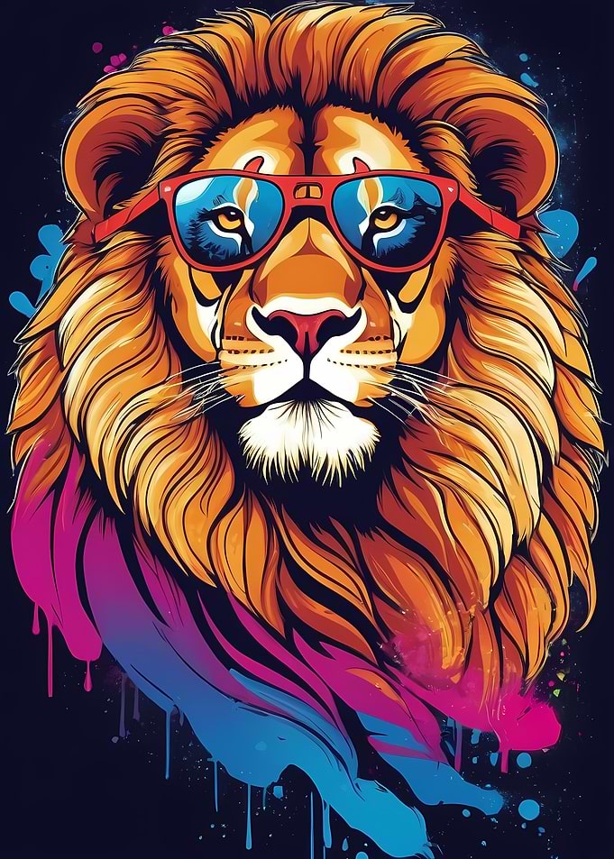 Graffiti Lion