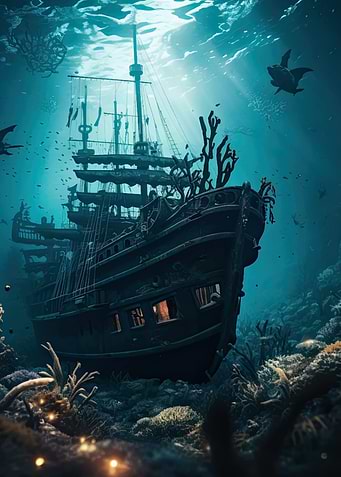 Sunken Pirate Ship