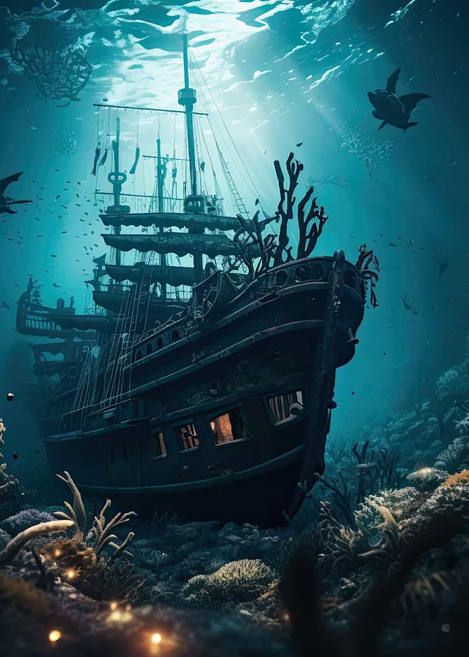 Sunken Pirate Ship