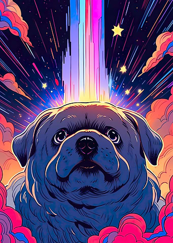 cute cartoon dog