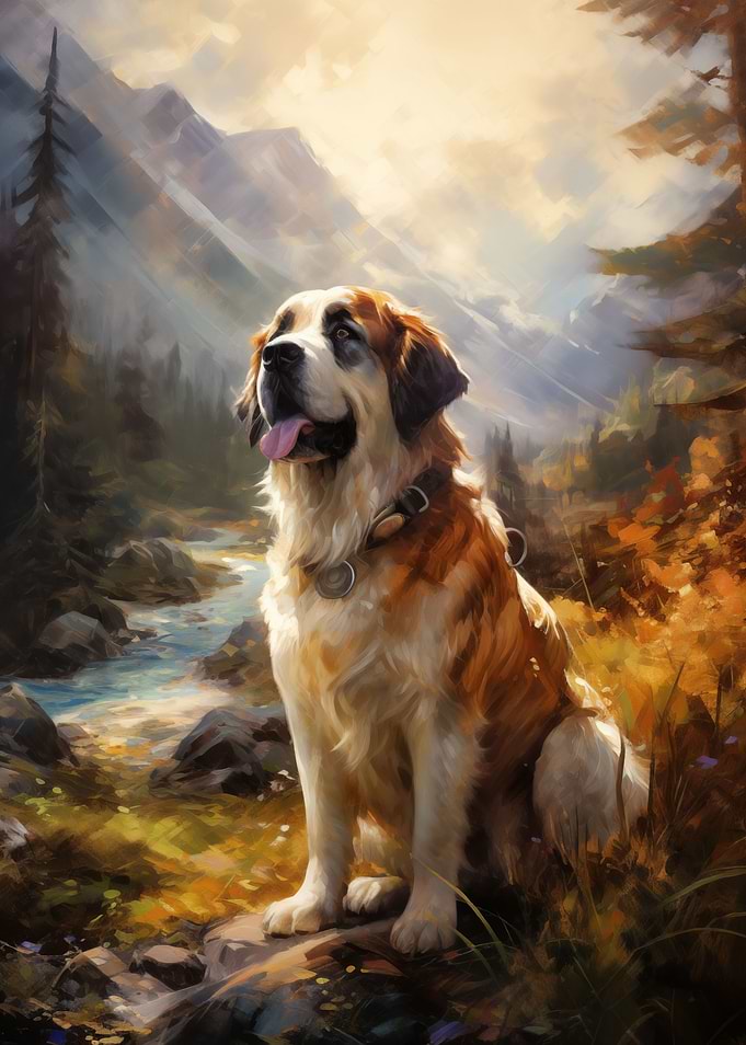 St Bernard dog