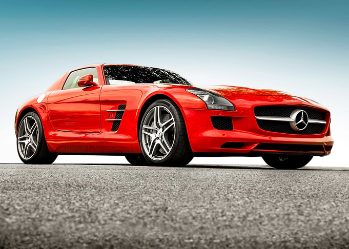 Mercedes SLS car