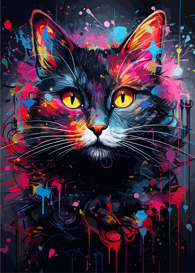 Cat Painting Animal