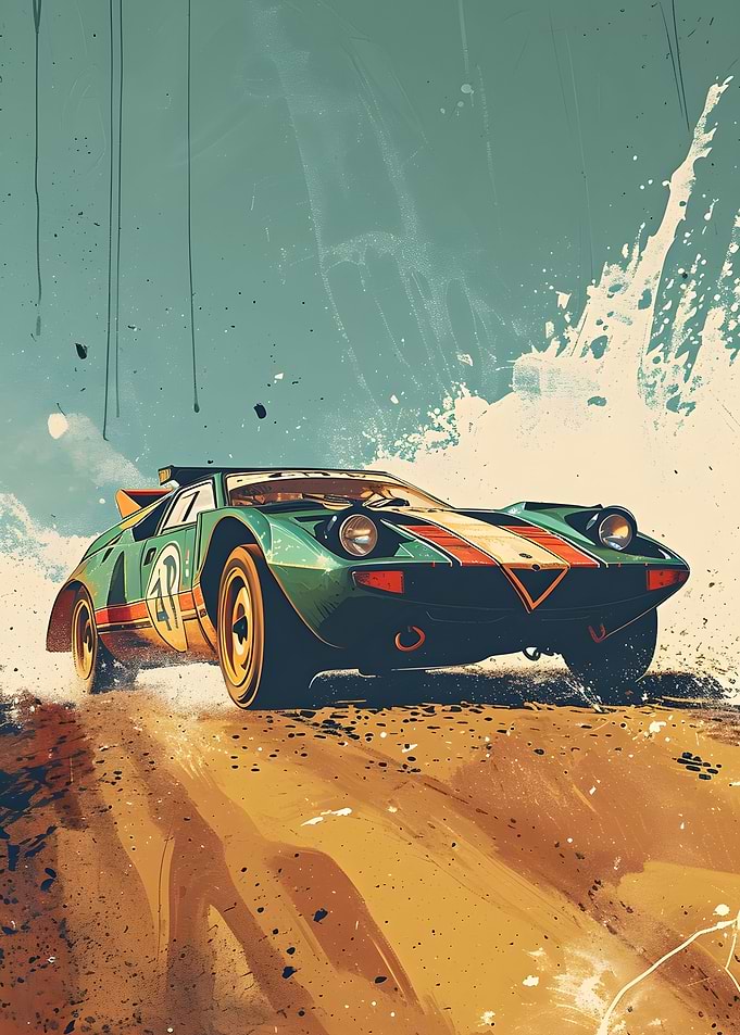 Lancia Stratos on a rally