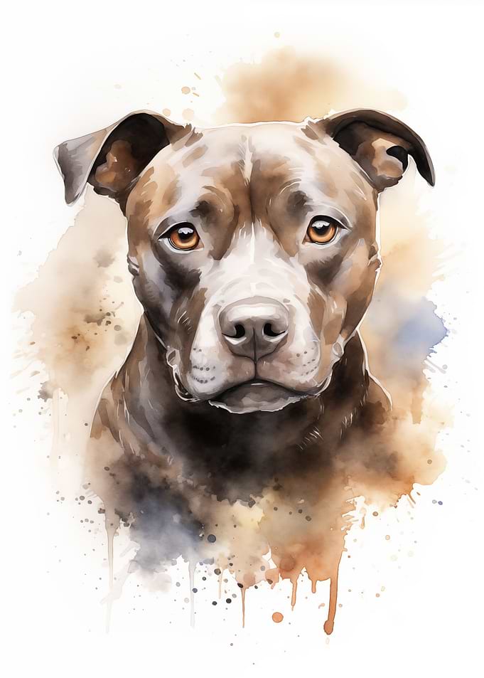 Staffordshire dog